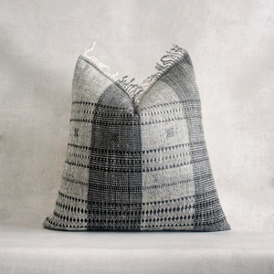 Housse de coussin en kilim de laine tissée à la main, style bohème tribal, 18x18, taie d'oreiller décorative, housse de coussin en kilim turc vintage, faite à la main en laine - Product Image 5