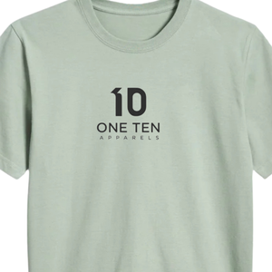 เสื้อยืดผู้ชายไซส์ใหญ่ สีเขียวอมเทา ผ้าฝ้ายพรีเมียม คอกลม แขนสั้น สไตล์ลำลอง โอเวอร์ไซส์ ทนทาน ใส่ได้ทุกวัน สตรีทแวร์ - Product Image 3