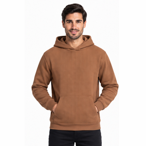 <b>Mens</b> Embroidered Waffle Knit Hoodie Pullover Casual <b>Thermal</b> Long Sleeve Sports Streetwear Winter Pocket Hooded Sweatshirt Custom - Product Image 1