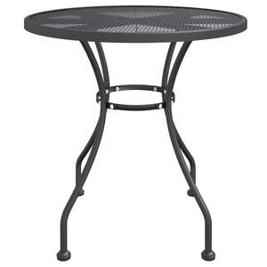 Ensemble de salle à manger de jardin pliable anthracite de taille moyenne en treillis métallique pour repas en extérieur - Product Image 5