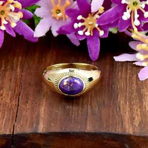 Wholesale <b>Mens</b> <b>Ring</b> New Arrival Natural Purple Copper Turquoise Gemstone <b>Signet</b> <b>Ring</b> Fine Jewelry 925 <b>Sterling</b> <b>Silver</b> <b>Ring</b> - Product Image 1