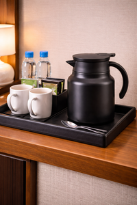 Black Glass Coffee Server with Matte Finish Insulated Design for Beverage Service Zone - Product Image 6