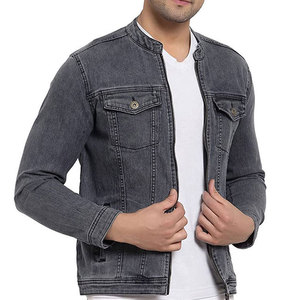 Vestes en jean pour hommes en gros à bas prix, respirantes, avec logo personnalisé, style streetwear décontracté - Product Image 5