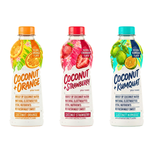 Datafa OEM/ODM Summer Beverage Coconut Water With Tropical Fruit Orange Juice 500ml - Product Image 1