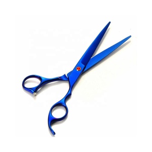 GEMSTONE ENTERPRISES Stainless Steel 9CR13 Left-Handed Barber Scissors Set Blunt-Sharp Blade Tip Custom Logo Ceramic Handle Hair - Product Image 3