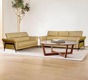 Sofá Esquinero Moderno en Forma de L BAHAMA, Tapizado en Cuero PU y Tela, Estructura de Madera Maciza de Sal, Látex Supersuave, Patas de Metal Recron, Muebles de Espuma - Product Image 5