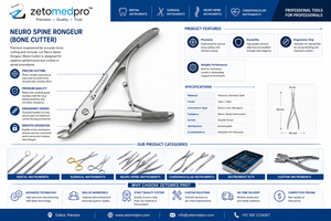 Pinzas de Reducción Pélvica MA-13-203 con Certificación CE Clase I 16in 40.6cm ZETOMEDPRO - Product Image 6
