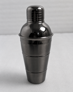 Multipurpose Stainless Steel Cocktail Shaker Used For Juice Mixing Mocktails Cocktails And Specialty <b>Drinks</b> With Black Finish - Product Image 1