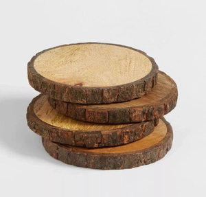Wooden Coasters for, Cups or Candles. With Natural Waterproof Coating. Solid Walnut or Oak Wood, Square by blossom <b>craft</b> india - Product Image 4