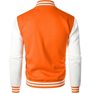 Chaqueta Varsity Personalizada con Logotipo Bordado, Chaqueta de Béisbol de Cuero y Lana de Alta Calidad - Product Image 4