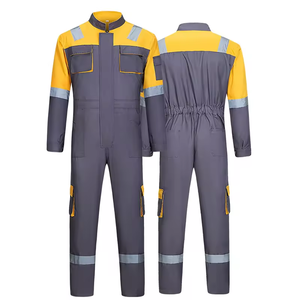 Factory <b>Safety</b> Coverall With Reflector Workwear High Visibility Comfortable Factory Supply 100% Cotton <b>Safety</b> Overall - Product Image 2