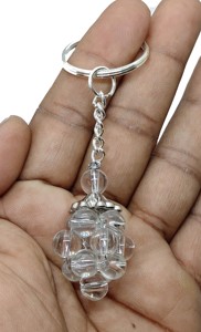 Llavero de cristal de alta calidad, con cuentas de cristal transparente en forma de uva, cuentas naturales, amuleto curativo, regalo para mujer - Product Image 2