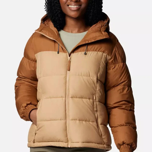 Nouvelle veste d'hiver matelassée respirante à capuche entièrement zippée en tricot isolant pour femme, modèle OEM Brown Canoe - Product Image 5