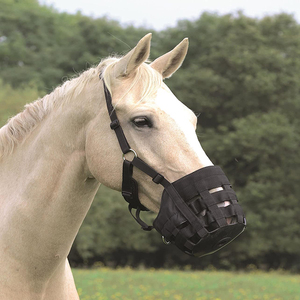 Museau de pâturage en plastique personnalisé de haute qualité pour chevaux, équipement équestre avec licol - Product Image 3