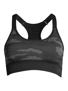 Sujetador Deportivo Transpirable Sin Costuras de Soporte Medio de Secado Rápido de Spandex/Poliéster Tallas Grandes Liso para Mujer Fitness - ¡Venta Caliente! - Product Image 5