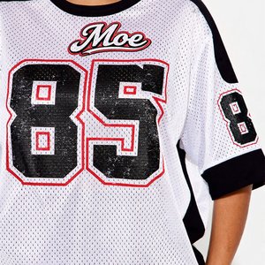 Maglia Oversize da Donna Stile Streetwear con Stampa Personalizzata Numero, Jersey da Football Americano, Moda Stile Football, OEM, Etichetta Privata, Ingrosso - Product Image 4