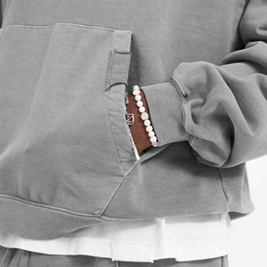 Custom Logo 3D <b>Embroidery</b> Oversized Sweatshirt French Terry Track Suit for Men 100% Cotton Heavyweight Thick Printed Pattern - Product Image 4