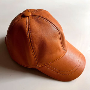 OEM/ODM Custom Logo Genuine Leather Ivy <b>Cap</b> Men's Flat <b>Hat</b> Supplier Custom Faux Leather Trucker <b>Hat</b> Wholesale Mesh <b>Cap</b> with - Product Image 3