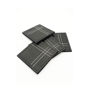 Highest Demanding Premium Selling Genuine Leather Made <b>Mats</b> & Pads New Design Leathers Square <b>Table</b> <b>Mat</b> In Low MOQ - Product Image 4