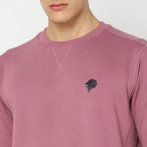 <b>Sweatshirt</b> Men Solid Custom Color Crewneck <b>Short</b> <b>Sleeves</b> 100% Cotton Fleece Eco-Friendly Breathable Plain Dyed Winter Wholesale - Product Image 5