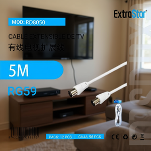 สายต่อทีวี ExtraStar 5 เมตร RG59 โคแอกเชียล สำหรับทีวีดาวเทียมและเคเบิลทีวี - Product Image 3