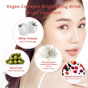 Polvo de enzima antioxidante para blanqueamiento de colágeno vegano natural vegano 100% - Product Image 5