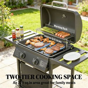 เตาบาร์บีคิวแก๊สสีดำสำหรับใช้งานกลางแจ้ง - Product Image 3