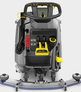 2026 BEST OFFER FOR Floor Scrubber Cleaner Gray Body With Yellow Accents Dual <b>Brush</b> System - Product Image 3