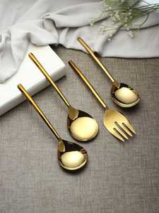 Custom Design Agate Handle Flatware <b>Set</b> Durable Stainless Steel Salad Servers <b>for</b> Best Price - Product Image 5
