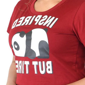 เสื้อยืดผู้หญิงคุณภาพสูง โพลีเอสเตอร์ ระบายอากาศได้ดี สวมใส่สบาย สำหรับฤดูร้อน แบบขายส่ง ไหล่ตก ทรงใหญ่  รับทำโลโก้ตามสั่ง - Product Image 4