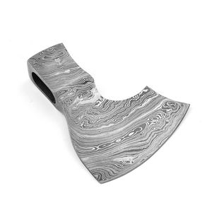 Cabeza de Hacha de Acero de Damasco Forjado Rústico, Herramienta Artesanal, Suministro de Herramientas - Product Image 4