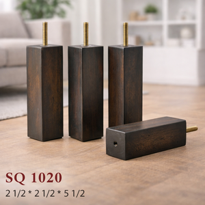Modern Square Wooden Furniture Legs Solid Wood Tall <b>Sofa</b> Feet Replacement for Couch Chair Cabinet Bench Dresser <b>Bed</b> - Product Image 4