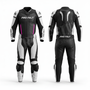 Nouvelle combinaison de course moto en cuir style 2026 – Équipement de protection respirant et coupe-vent pour la piste - Product Image 4