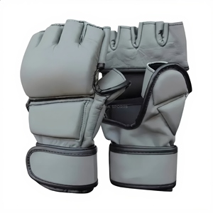 Gants de boxe MMA professionnels en cuir avec doublure intérieure épaissie pour fermeture – Légers, respirants, séchage rapide, unisexe - Product Image 1