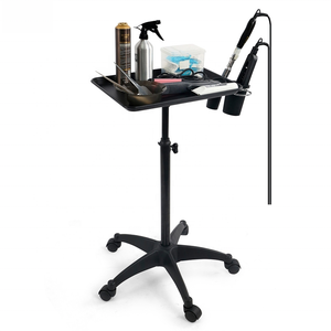 Modern Stainless Steel Black Heavy-Duty Dyeing Bracket Cart Single Layer Thickened Hairdressing <b>Tool</b> Salon <b>Trolley</b> Commercial - Product Image 6