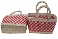 Tas Tangan Vietnam dari Rumput Laut yang Elegan dengan Pegangan Bambu Tekstur Alami untuk Toko Butik dan Koleksi Musim Panas di Pantai