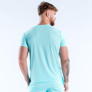 เสื้อยืดออกกำลังกายผู้ชาย ไอซ์คัลเลอร์ ดรายฟิต น้ำหนักเบา แขนสั้น สำหรับวิ่งและออกกำลังกาย ขายส่ง เสื้อยืดผู้ชายสำหรับฝึกซ้อม - Product Image 2