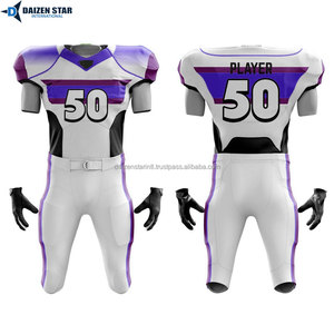 Short d'uniforme de football américain en Spandex/Polyester, protection UV UPF 50+, respirant, anti-humidité, anti-bactérien, personnalisable pour équipe - Product Image 6