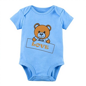 Barboteuses d'été en coton biologique bambou pour nouveau-nés garçons 100% coton grenouillère quotidienne pour les achats en ligne pour le corps du nouveau-né - Product Image 1