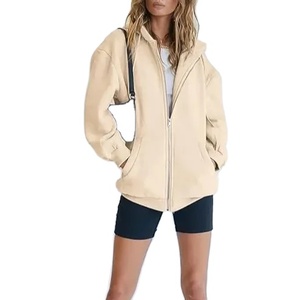 Sudadera con capucha unisex con cremallera completa, moderna y a la moda, de algodón suave, perfecta para usar en capas o como ropa de descanso. - Product Image 1