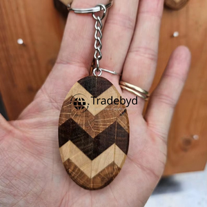 Llaveros de madera Premium Tradebyd, accesorios ecológicos, perfectos para regalar - Product Image 3
