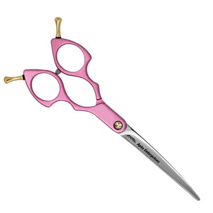 <b>Dog</b> and Cat Grooming <b>Scissors</b> in Pink Premium Pet Hair Cutting Shears with Adjustable Tension Screw Ergonomic Handle - Product Image 6