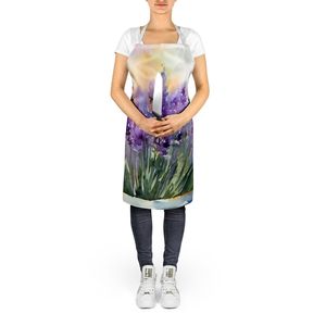 Grand tablier multicolore unisexe à aquarelle lavande pour adultes pour la cuisine, la pâtisserie, le jardinage et la cuisine. - Product Image 5