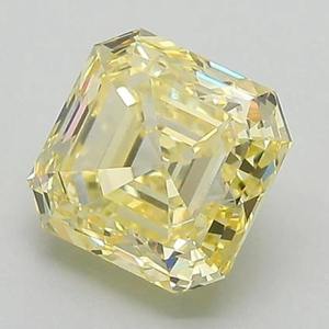 Diamante Cultivado en Laboratorio con Corte Asscher de 1.00 a 5.00 Quilates, Certificado IGI, Color Amarillo Fantasía, Claridad VVS VS, Pulido Excelente, Precio al por Mayor CVD - Product Image 3