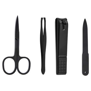 Professional Stainless Steel Manicure Pedicure <b>Kit</b> 12 Pcs <b>Nail</b> Care Tools Set Portable Leather Case Travel Grooming Essentials - Product Image 5