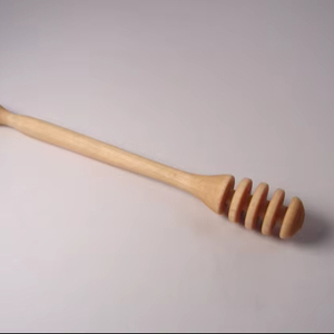 ชุดไม้ตักน้ำผึ้งแบบเป็นมิตรต่อสิ่งแวดล้อม 2 ชิ้น พร้อมฝาปิด ดีไซน์สวยงาม ใช้ล้างมือเท่านั้น เพื่อเสิร์ฟและเพลิดเพลินกับน้ำผึ้งของคุณ - Product Image 1