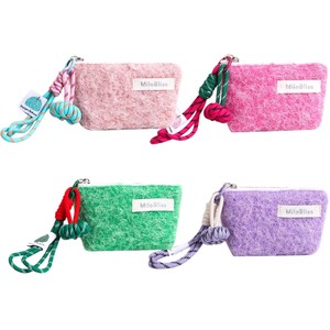 Fluffy Plush Cosmetic Bag Zipper Makeup <b>Pouch</b> Portable Lipstick Organizer for Travel Daily Use - Product Image 1