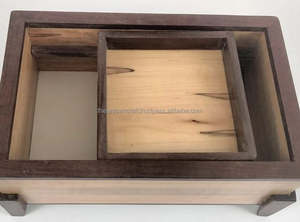 Boîte à bijoux en bois de luxe pour femmes organisateur de bijoux sculptures à la main articles cadeaux boîte à bijoux - Product Image 5