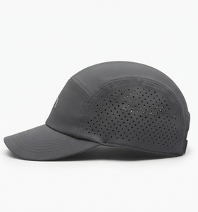 Casquette de course sportive personnalisée respirante unisexe grise avec impression par transfert thermique 58-60CM pour l'entraînement en extérieur printemps-été - Product Image 2