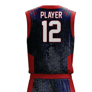 Conjuntos de Uniformes de Baloncesto Unisex de Talla Grande, 100% Poliéster, Transpirables, de Secado Rápido, sin Mangas, Personalizados con Impresión Sublimada - Product Image 4